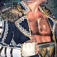 Image 3 of American Nightmare | Cody Rhodes WWE Painting