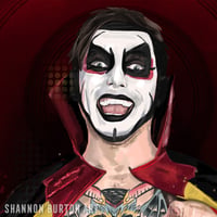 Image 2 of Very Nice, Very Evil | Danhausen WWE Painting