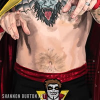 Image 4 of Very Nice, Very Evil | Danhausen WWE Painting