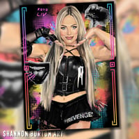 Image 5 of Bite Me | Liv Morgan WWE Painting