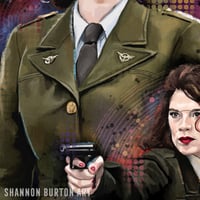 Image 3 of Agent Carter | Peggy Carter Marvel Painting