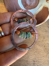 Image 5 of Earthly Roman Glass earrings 