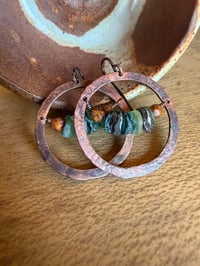 Image 2 of Earthly Roman Glass earrings 