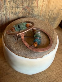 Image 7 of Earthly Roman Glass earrings 