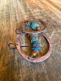 Image 11 of Earthly Roman Glass earrings 