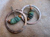 Image 15 of Earthly Roman Glass earrings 
