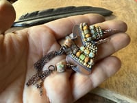 Image 6 of Alegria Alegria in earthy colors earrings. 