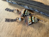 Image 12 of Alegria Alegria in earthy colors earrings. 