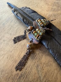Image 20 of Alegria Alegria in earthy colors earrings. 