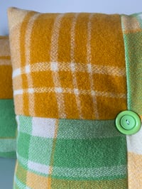 Image 2 of Green & Yellow Button Cushions 
