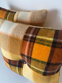 Image 2 of Orange & Yellow Button Cushion