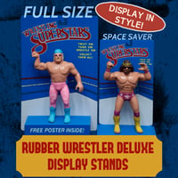 Image 1 of RUBBER WRESTLER DELUXE DISPLAY STAND