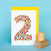 Image of Number 2 Birthday Card