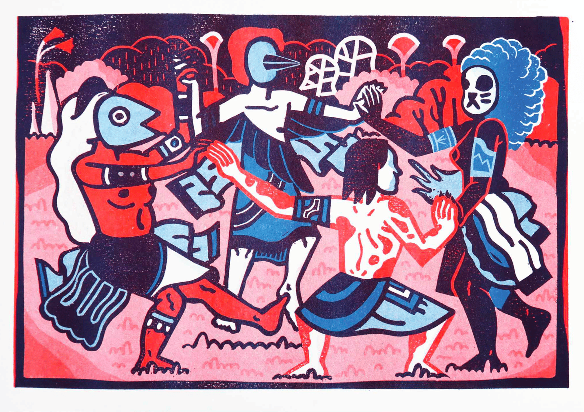 Image of musique, danse, festin