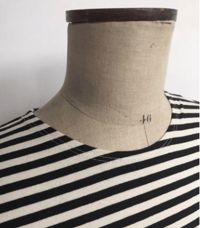 Image 3 of French Breton Mariniere Sailor Shirts Cotton Striped Red Blue Black Short Sleeve