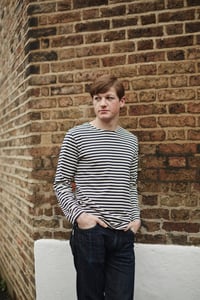 Image 4 of French Breton Mariniere Sailor Shirts Cotton Striped Red Blue Black Short Sleeve