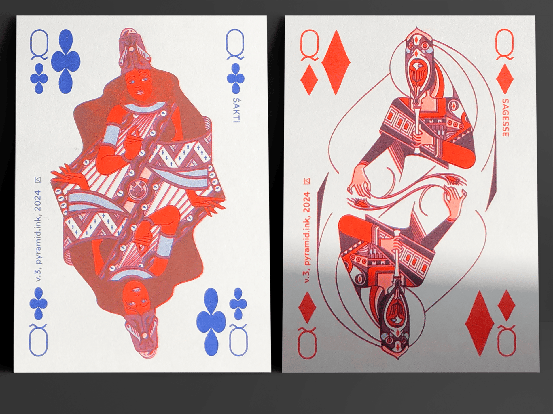Image of Queens riso postcard