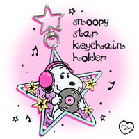 Image 1 of PREORDER: Snoopy Star Acrylic Keychain Holder