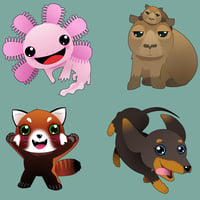 Image 1 of STICKERS- ANIMAL FRIENDS