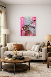 Image 2 of Original Rabbit Painting by Tammy Mercier