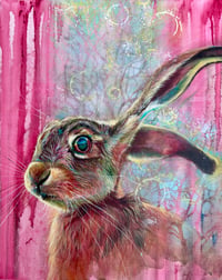 Image 1 of Original Rabbit Painting by Tammy Mercier