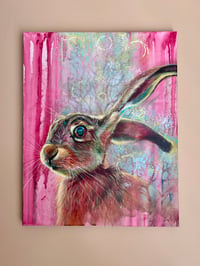 Image 3 of Original Rabbit Painting by Tammy Mercier