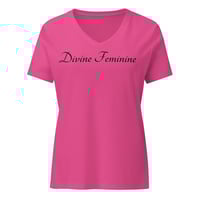 Image 5 of Cygen Divine Designs Women's Divine Feminine Relaxed V-neck T-shirt