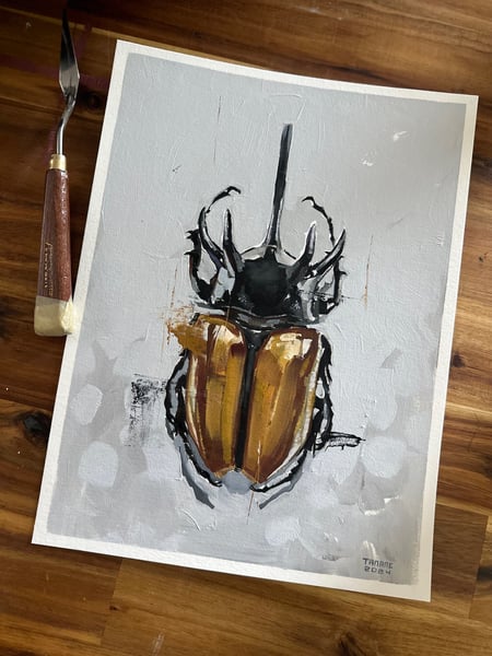 Image of Beetle (5 Horned Rhinoceros)