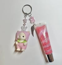Image 2 of calico critter lipgloss keychains