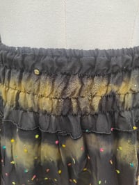 Image 4 of Boho sari beach skirt - Black jewel
