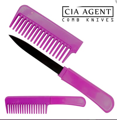 Image of CIA Agent Comb Knife (Purple)
