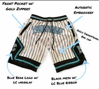 Image 1 of White Anniversary Pinstripe Edition Shorts 