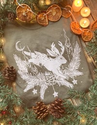 Image 2 of yule jackalope t-shirts