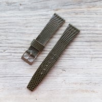 Image 3 of Stitchless Dk Green Lizard Strap