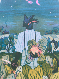 Image 1 of the night harvest a4 risograph
