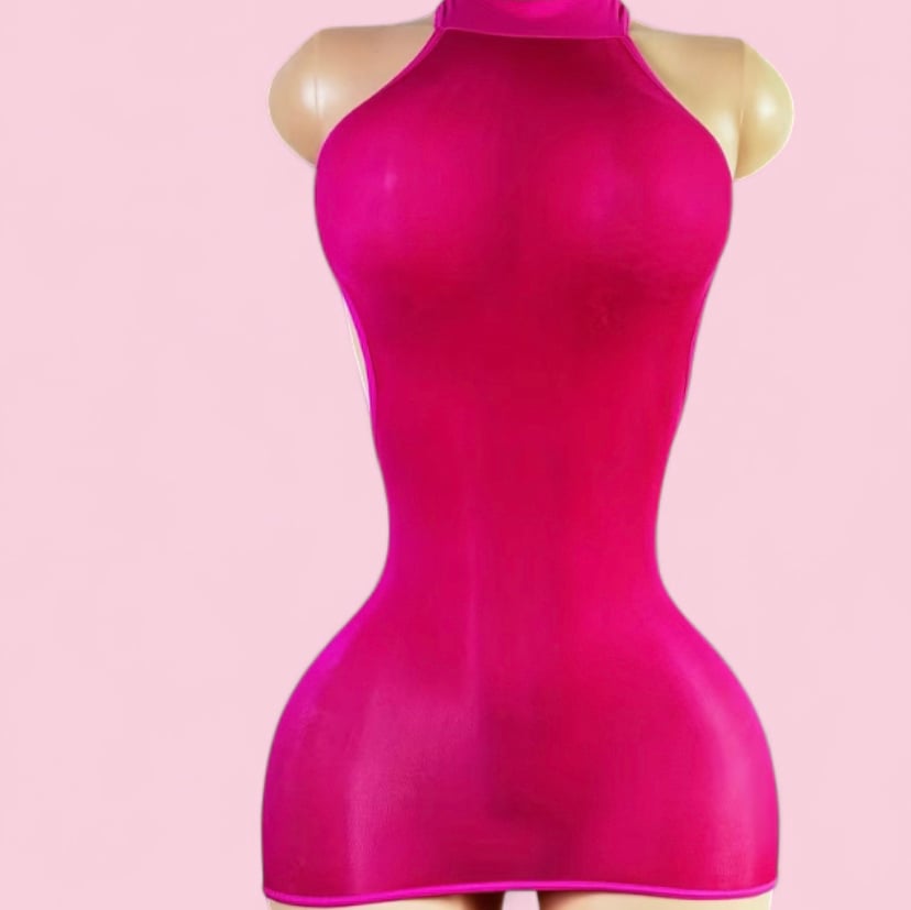 Image of Halter Neck Dress 