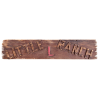 Image 1 of Rustic Wooden Ranch Sign