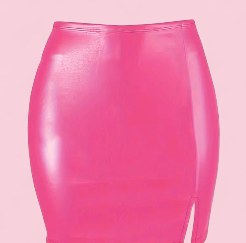 Image of Leather skirt 