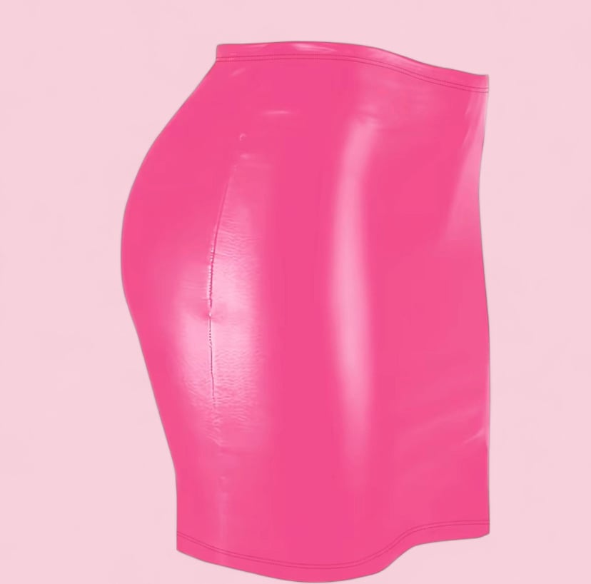 Image of Leather skirt 
