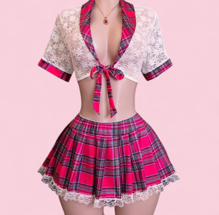 Image of Lace skirt set 