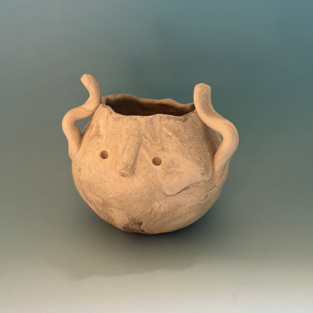 Image of Waving face pot