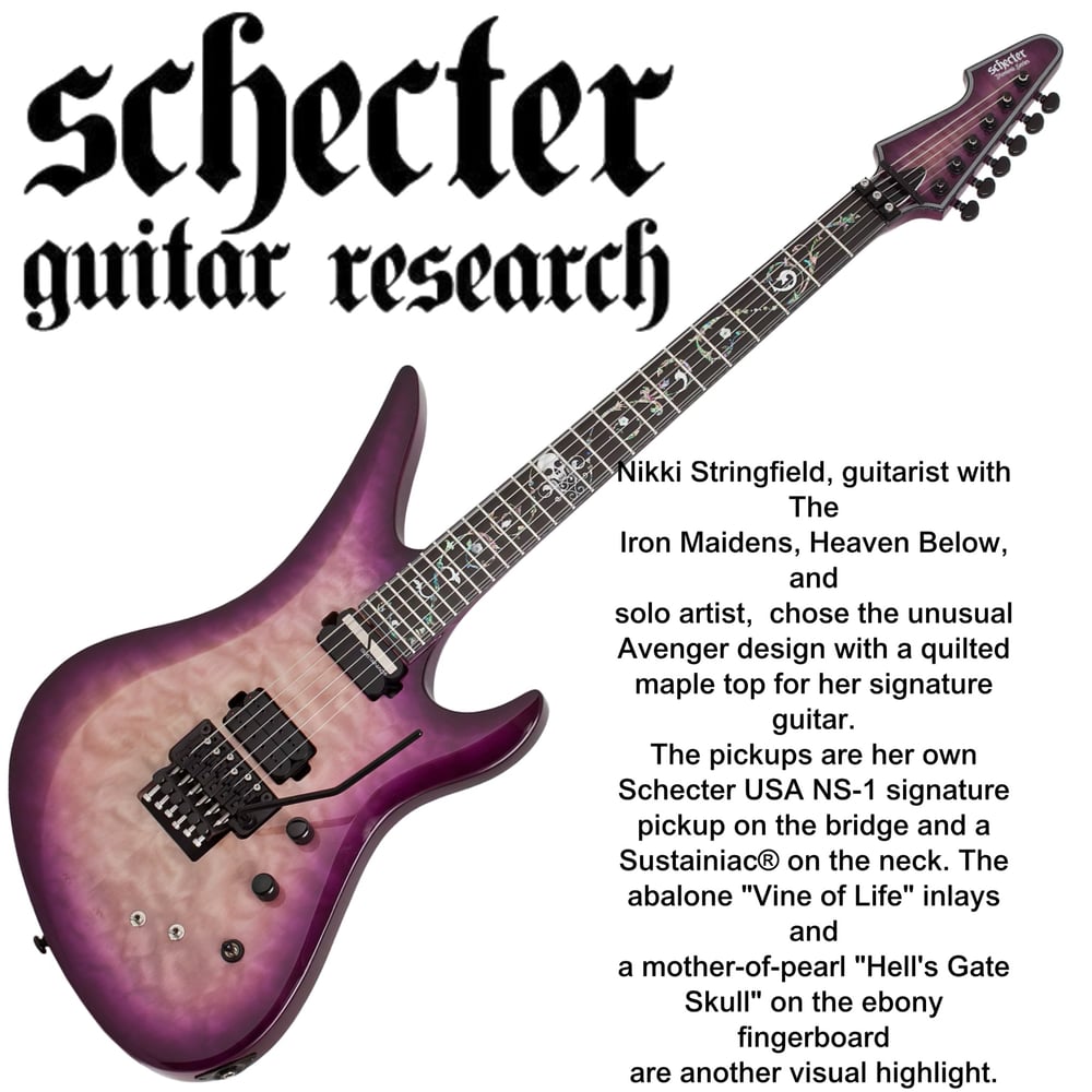Image of Nikki Stringfield Signed, Stage Played Guitar 