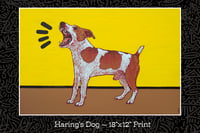 Haring's Dog - 18”x12” Print