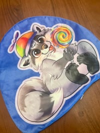 Image 3 of Whimsy Raccoon Pillow [Unstuffed!]