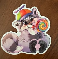 Whimsy Raccoon Sticker