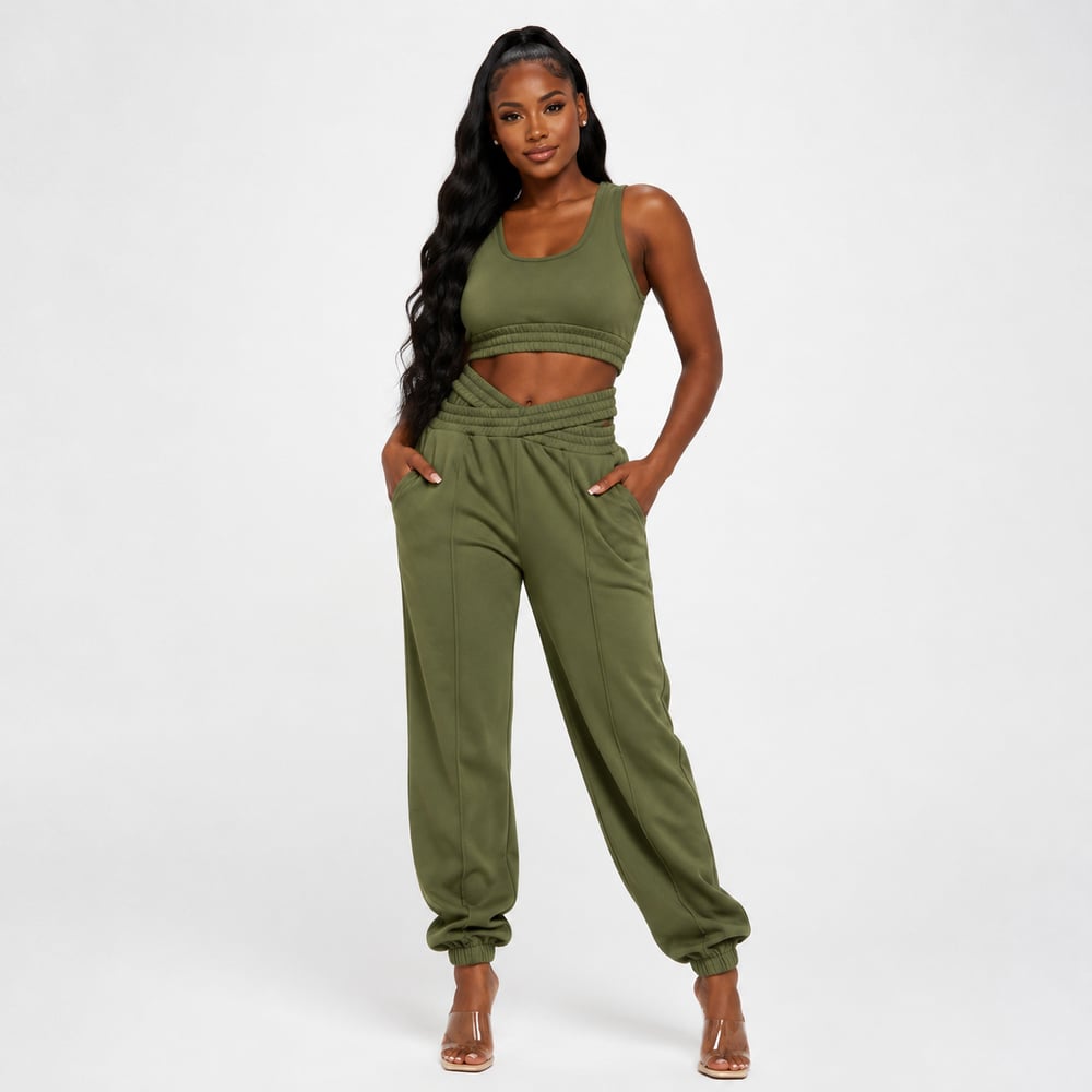 Image of Criss Cross Jogger Set
