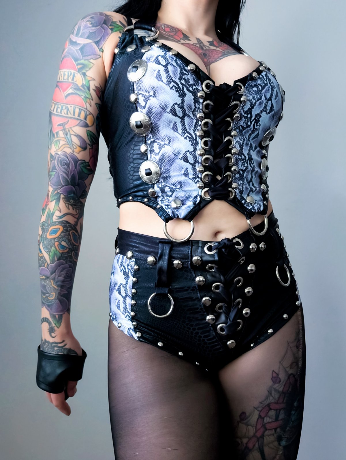 White Snake Vest Top