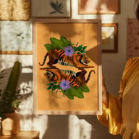 Image 1 of Into the Wild - Tiger Print (frame not included)
