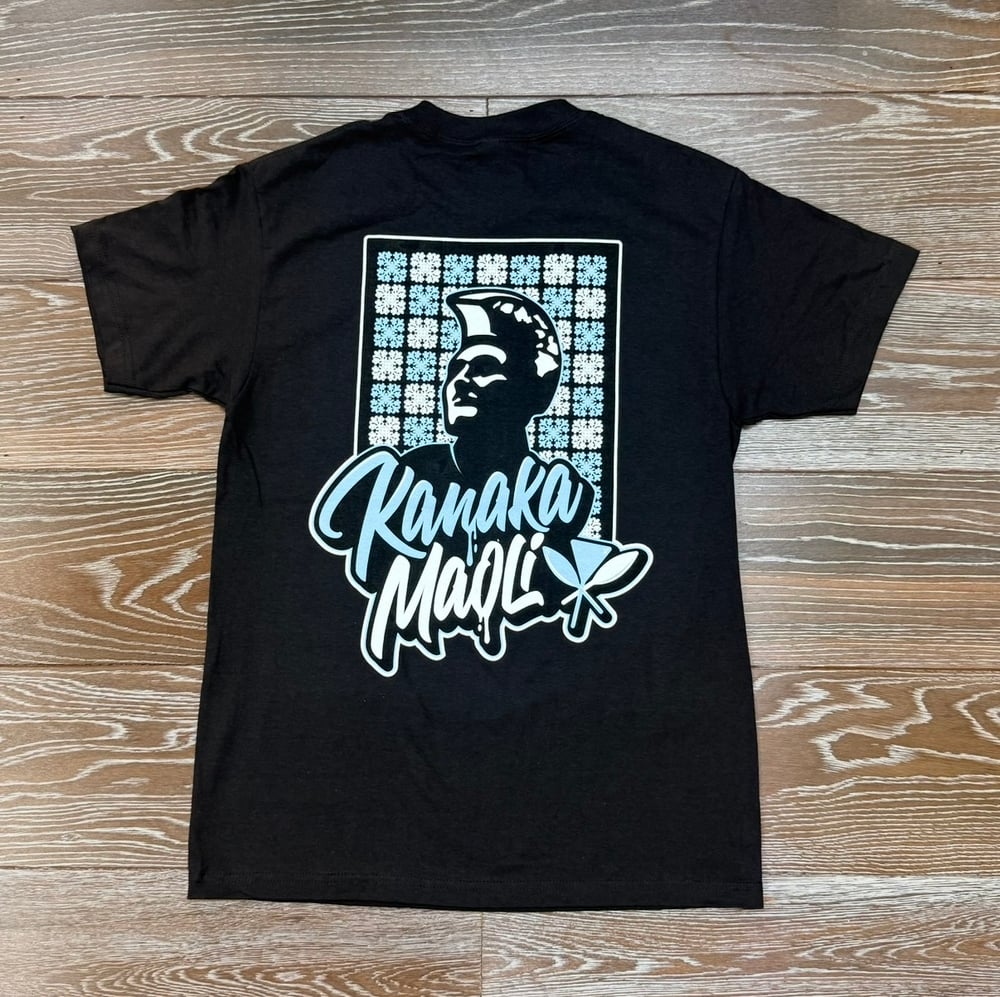 Image of KANAKA MAOLI KAM MEN'S T-SHIRT BLU
