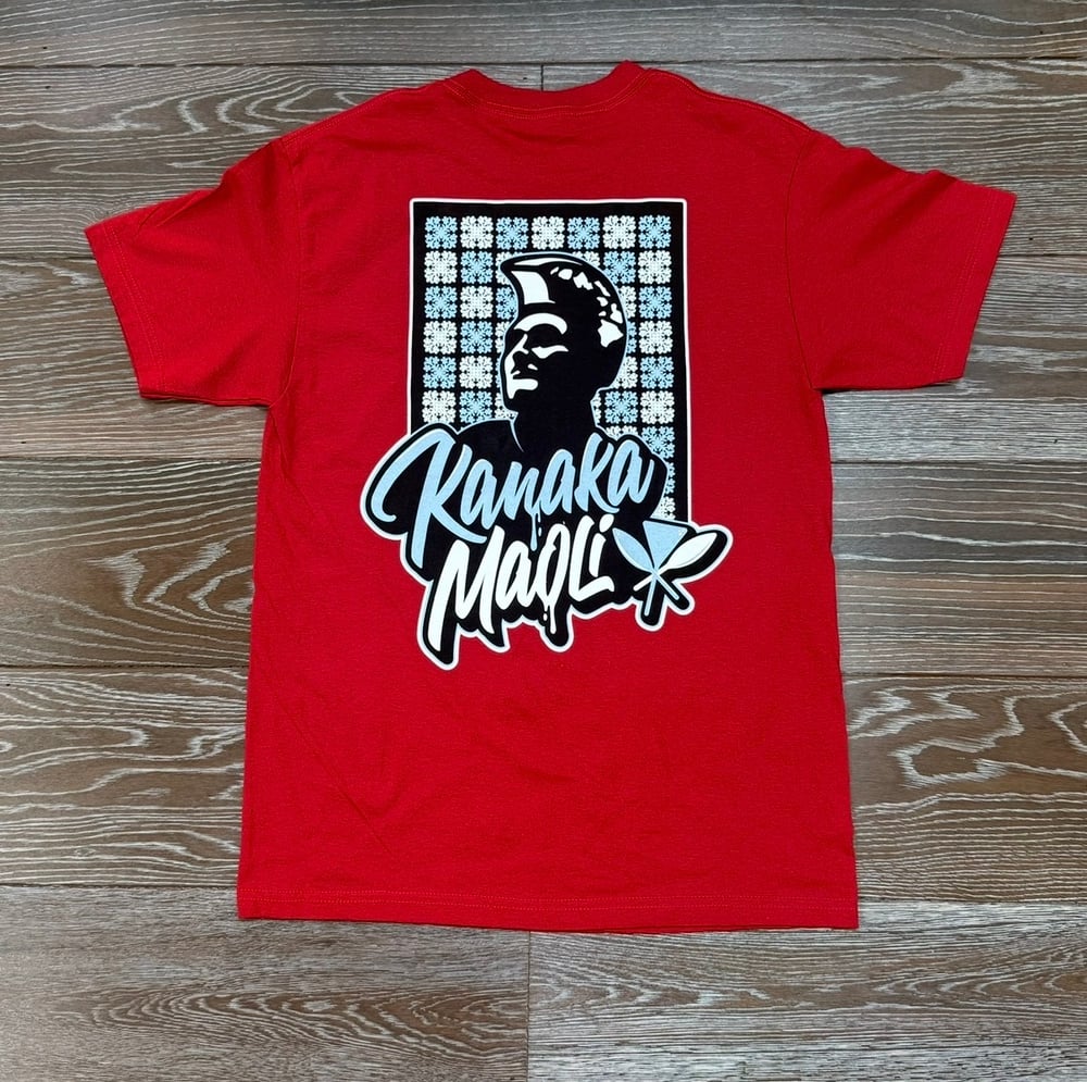 Image of KANAKA MAOLI KAM MEN'S T-SHIRT BLU